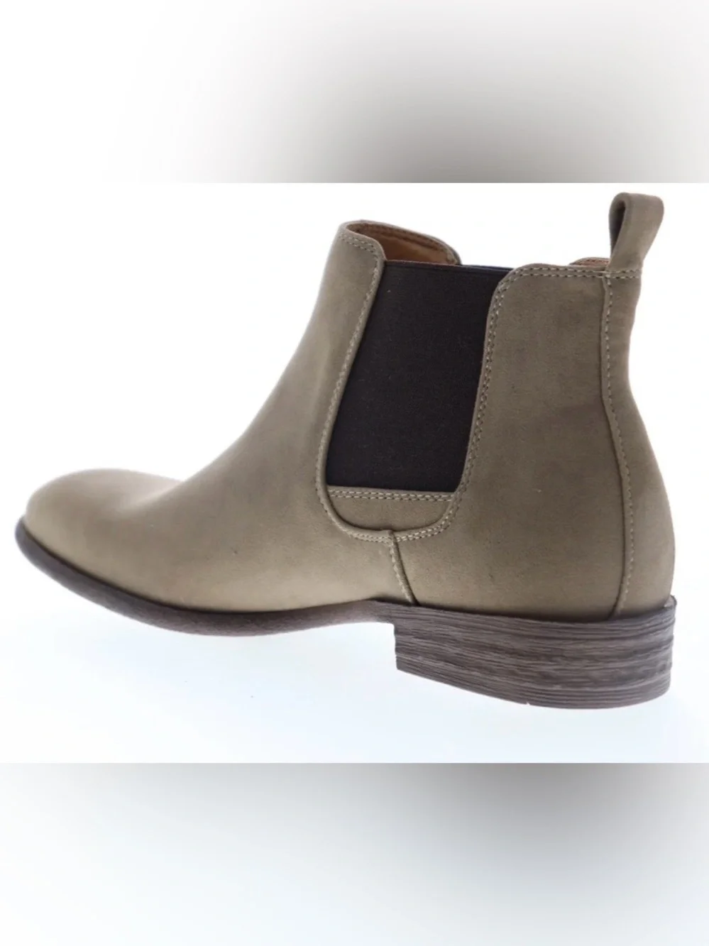Robert Wayne Mens Brown Leather Mid Top Slip On Chelsea Boots Size 10.5